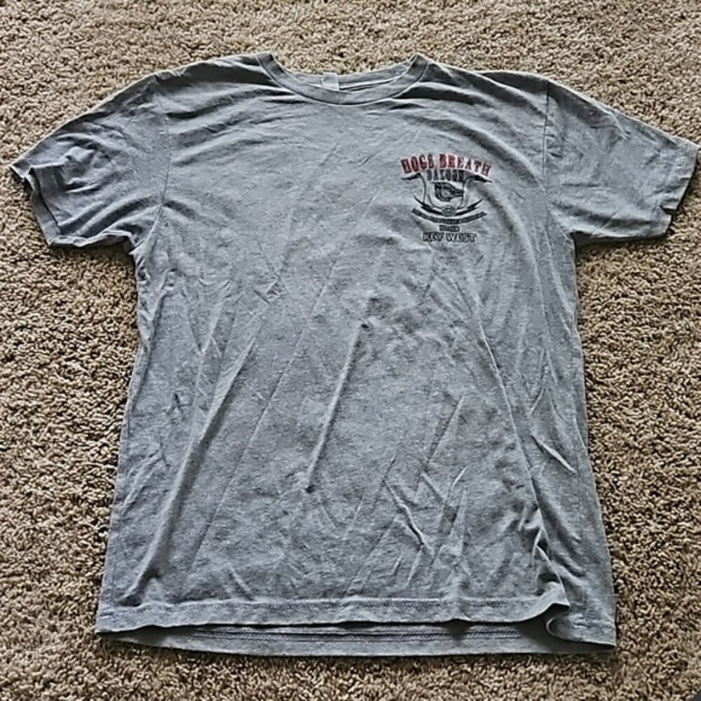 Hogs Breath Saloon Tshirt, gray, size M
